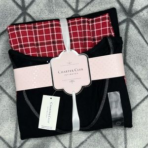 Charter Club Women’s Small Grid Plaid Pajama Set H